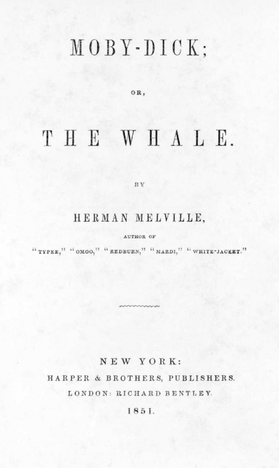 Primera edición de 'Moby Dick' (1851)