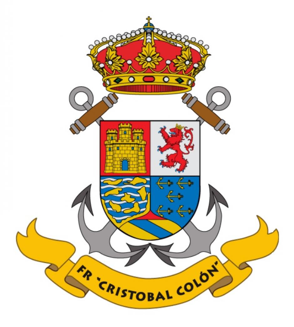Emblema de la fragata F-105 Cristóbal Colón