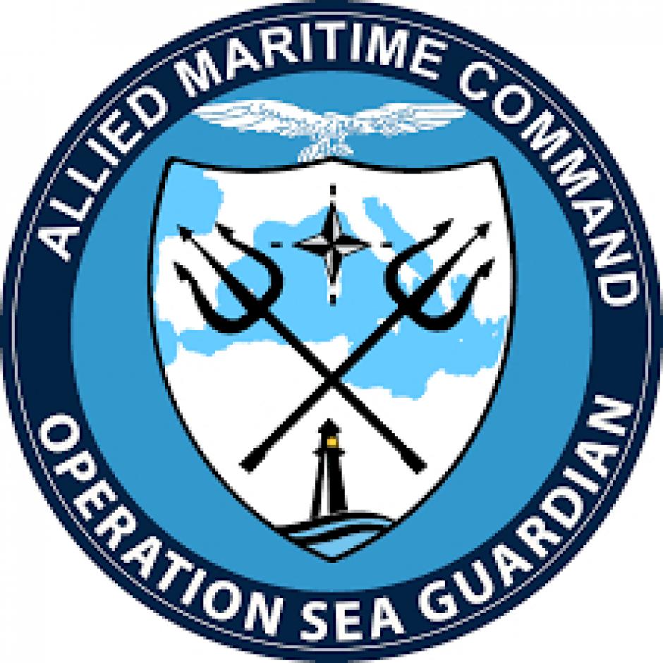 Emblema de la operación Sea Guardian de la OTAN