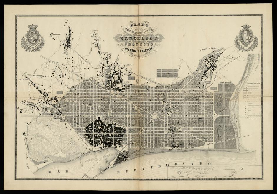 El Plan de Ensanche de Ildefons Cerdà, aprobado en 1859