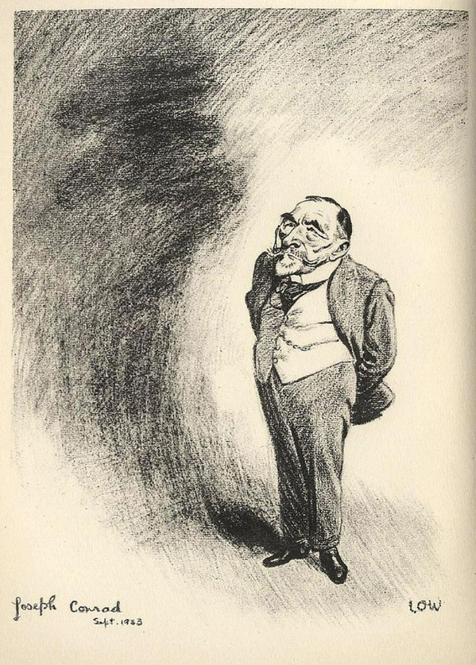 Caricatura de Joseph Conrad, 1923