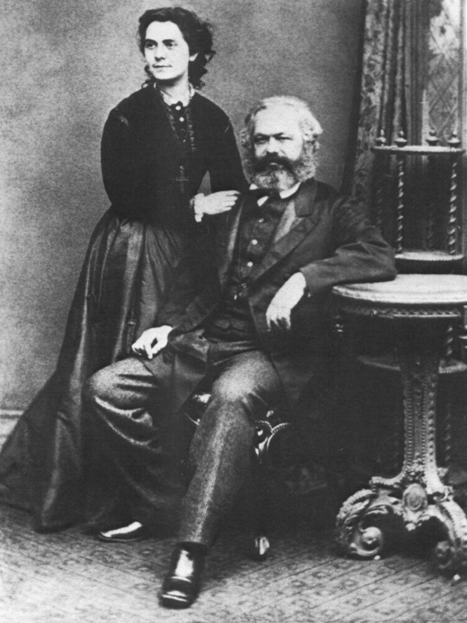 Marx y su esposa en 1869