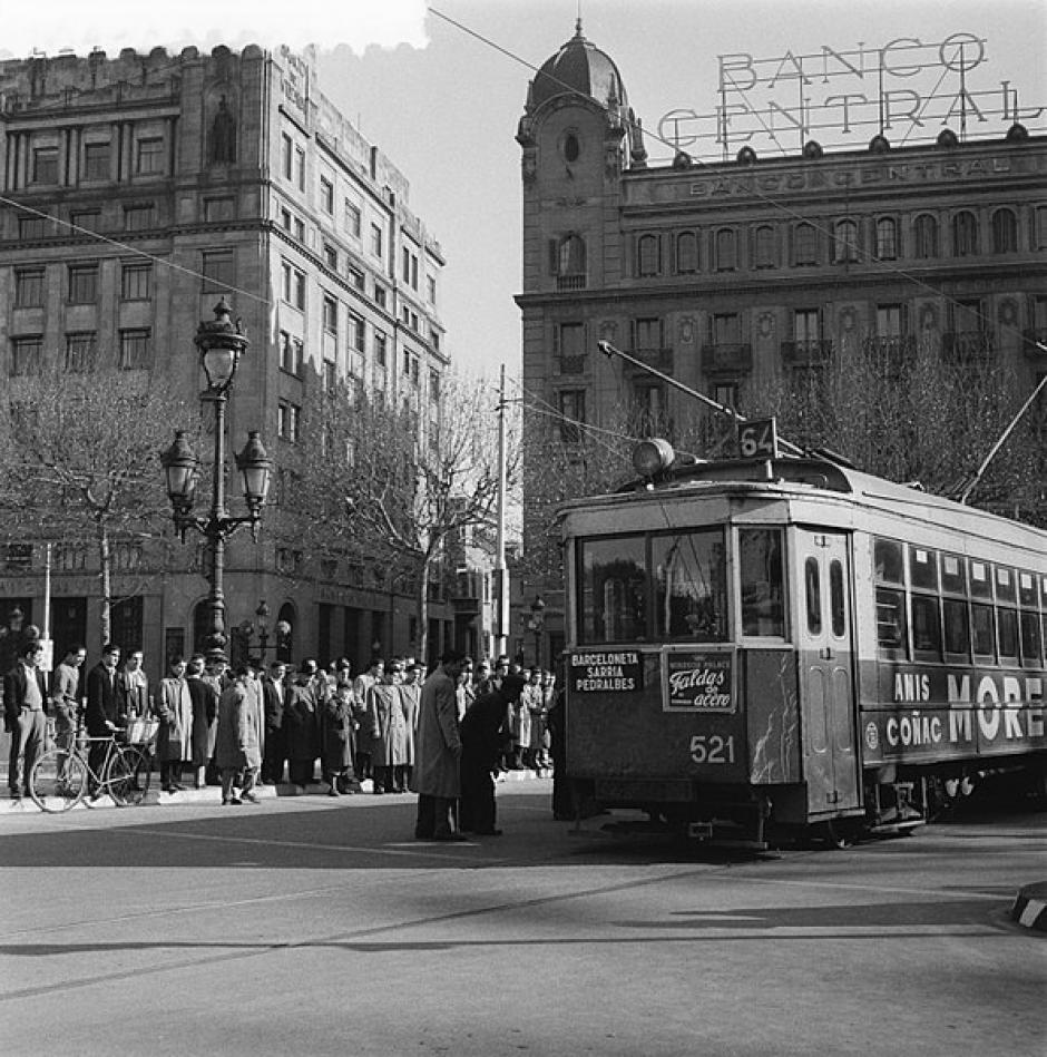 Boicot de un tranvía barcelonés en 1951