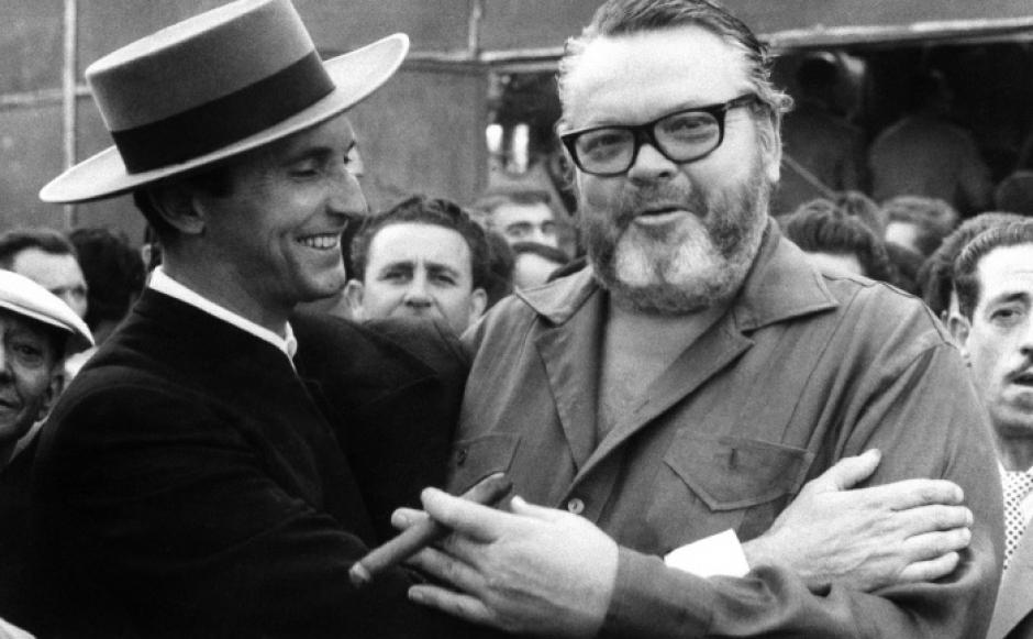 Luis Miguel Dominguín y Orson Welles en 1964