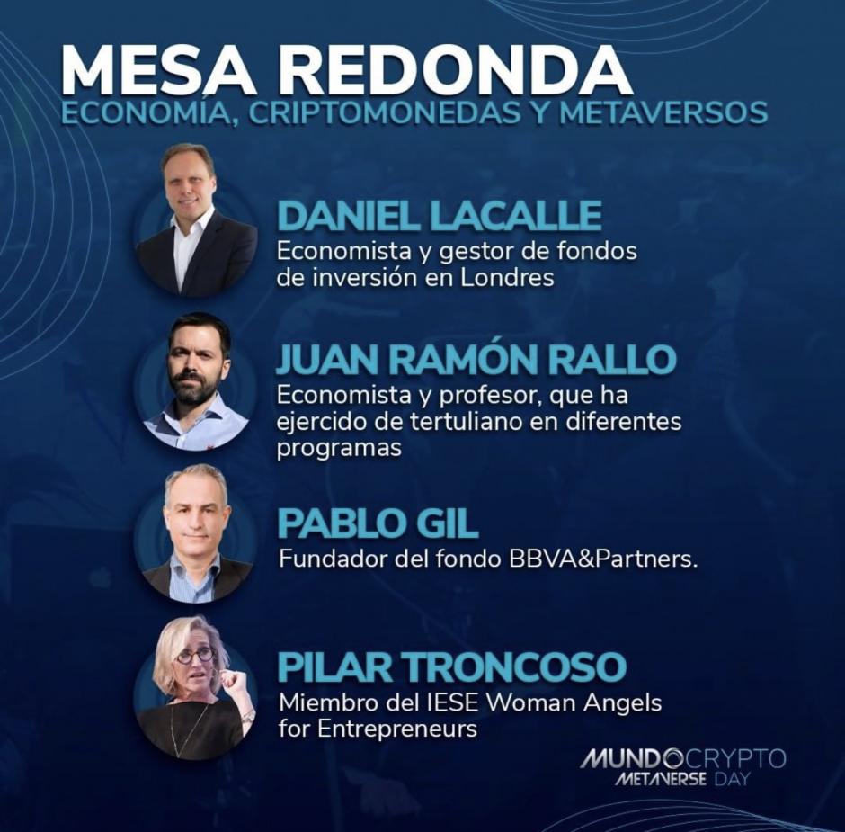 Juan Ramón Rallo o Daniel Lacalle formarán parte de las mesas redondas de Mundocrypto