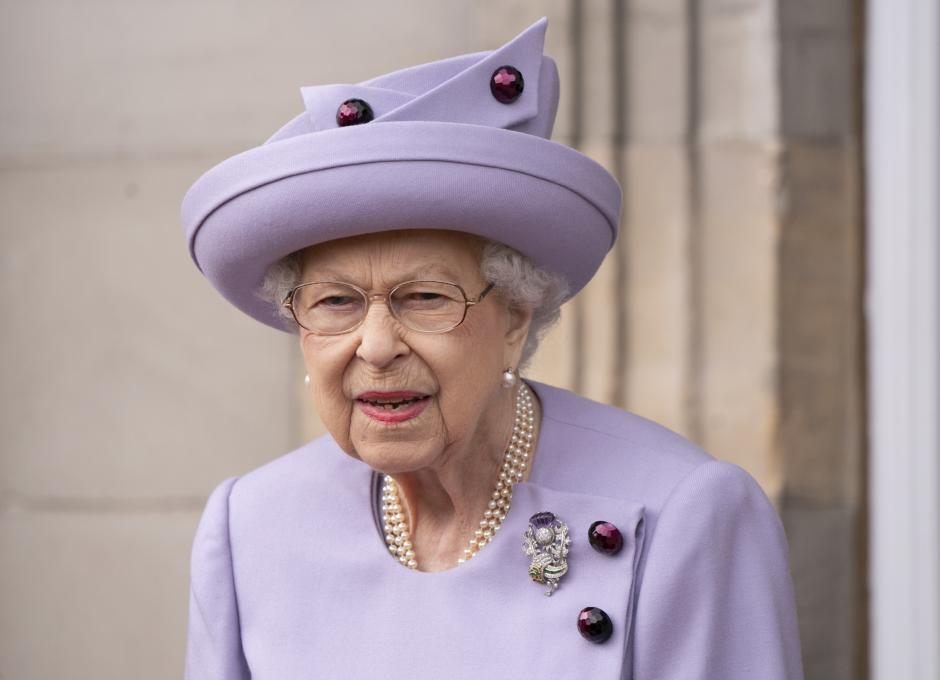 Queen Elizabeth II attending an armed forces act in Edinburgh, Tuesday, June 28, 2022.