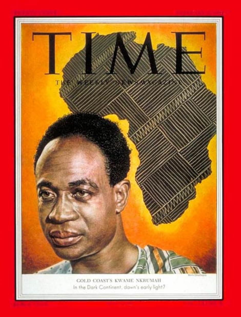 Kwame Nkrumah en la portada de la revista Time