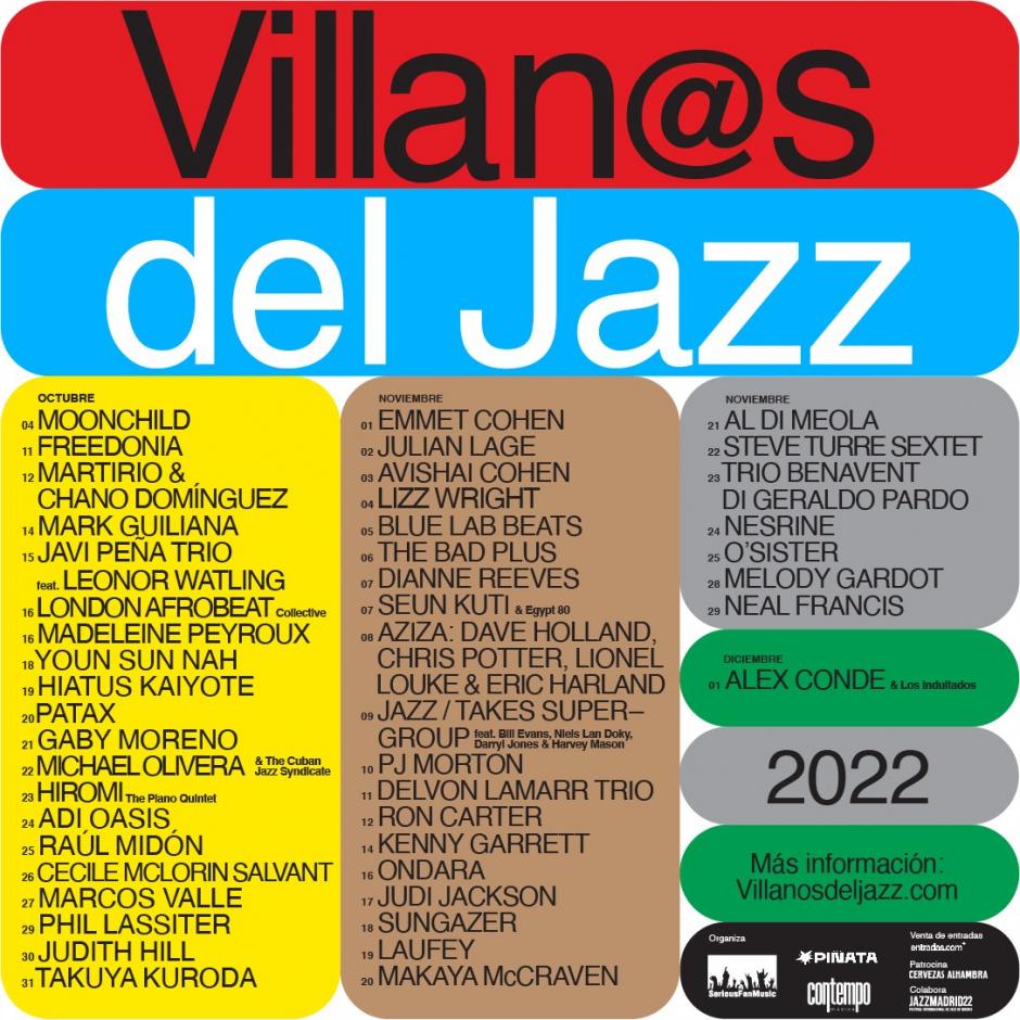 Cartel de la segunda edición de Villanos del Jazz
