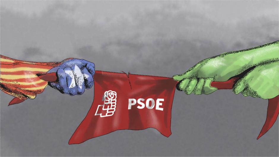 Ilustración: psoe cataluña, independentismo bildu