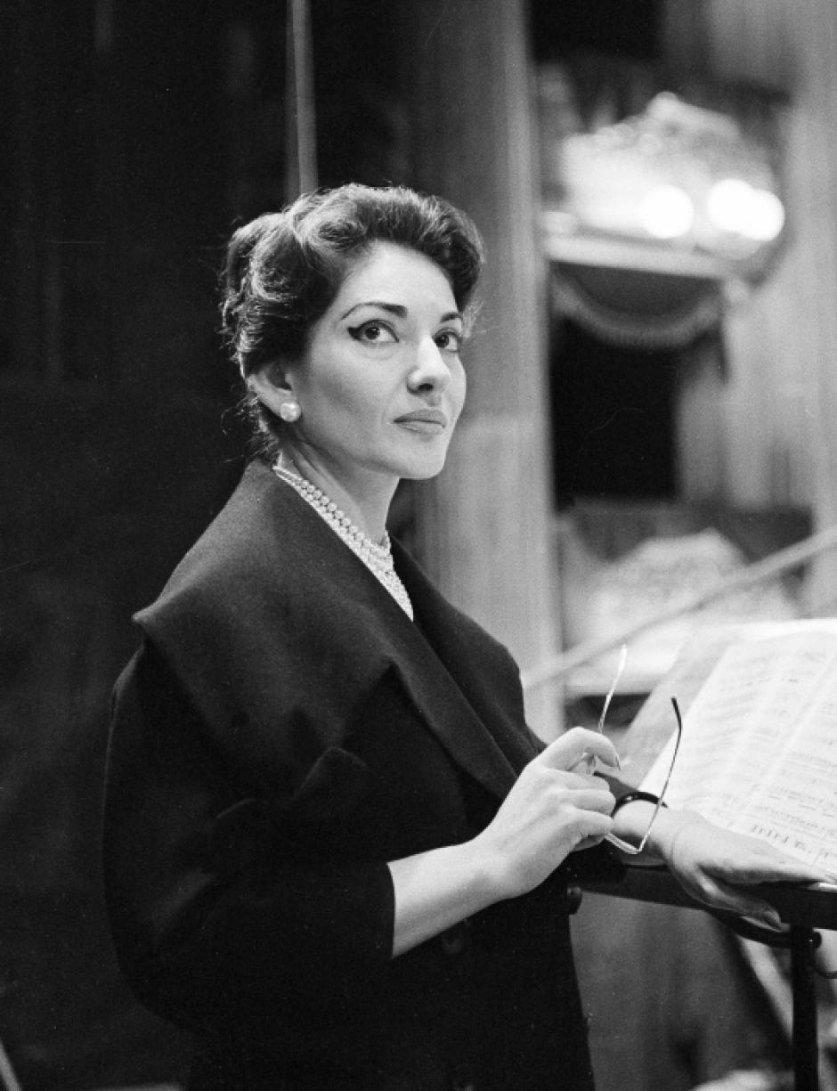 María Callas en la casa ópera de Milán