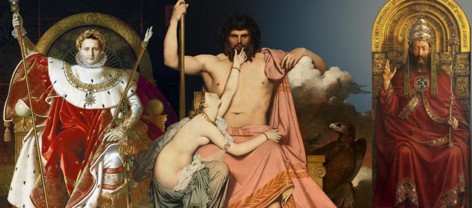 Los cuadros 'Napoleón' y 'Júpiter y Thétis', de Ingres, y 'Dios padre', de Jan Van Eyck