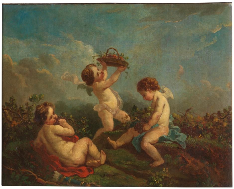 'Amorcillos vendimiando', de François Boucher (copia)
