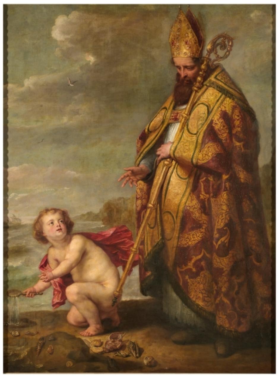 'San Agustín meditando sobre el Misterio de la Trinidad' (anónimo del taller de Rubens)
