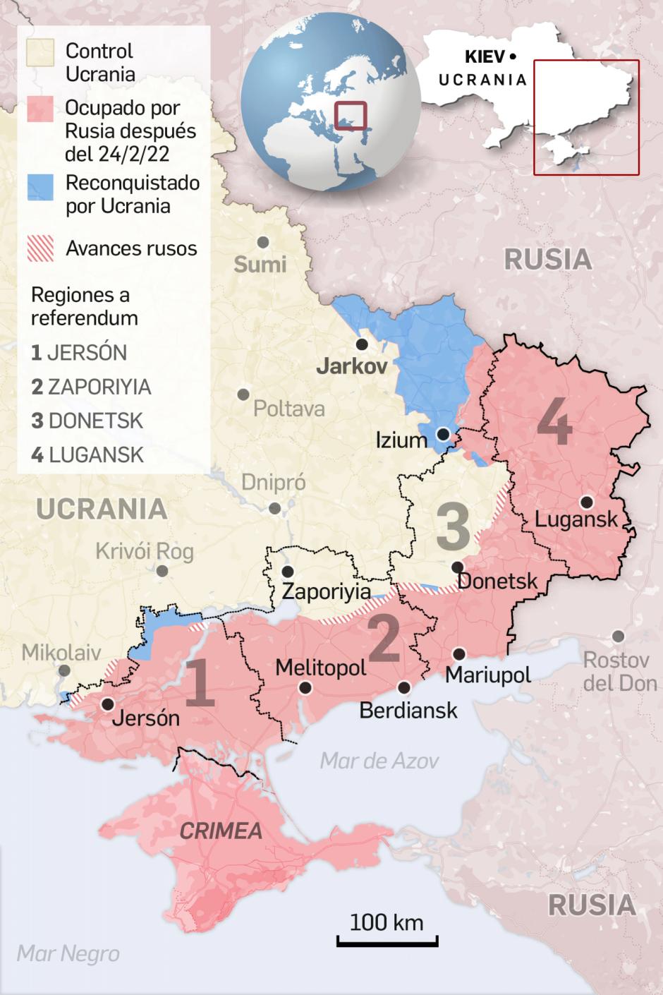 Mapa referéndums Ucrania