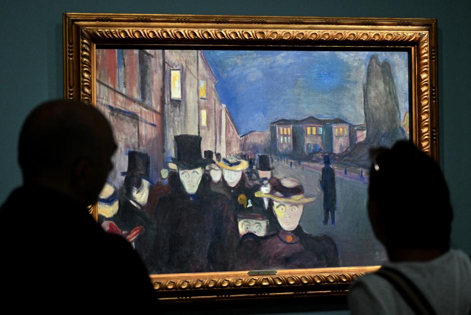 'Tarde en la Avenida Karl Johan', de Edvard Munch