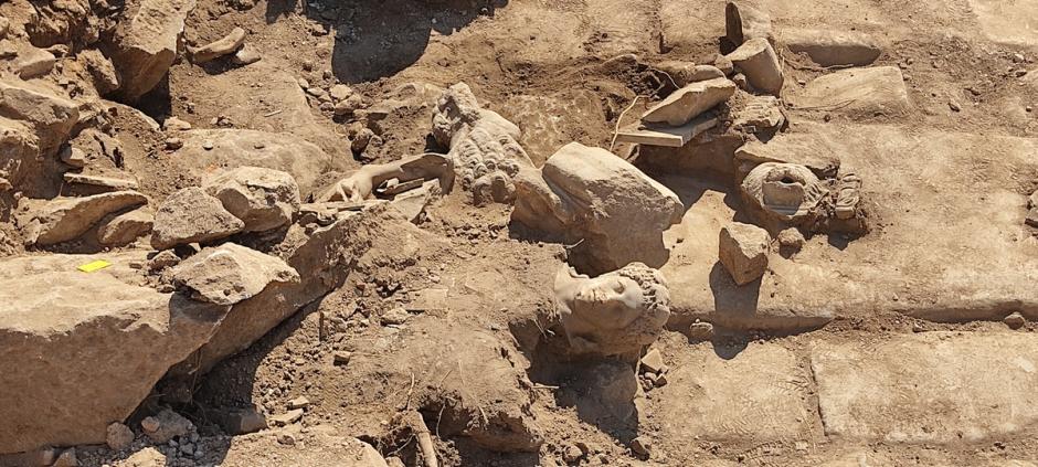 Los fragmentos encontrados durante las excavaciones