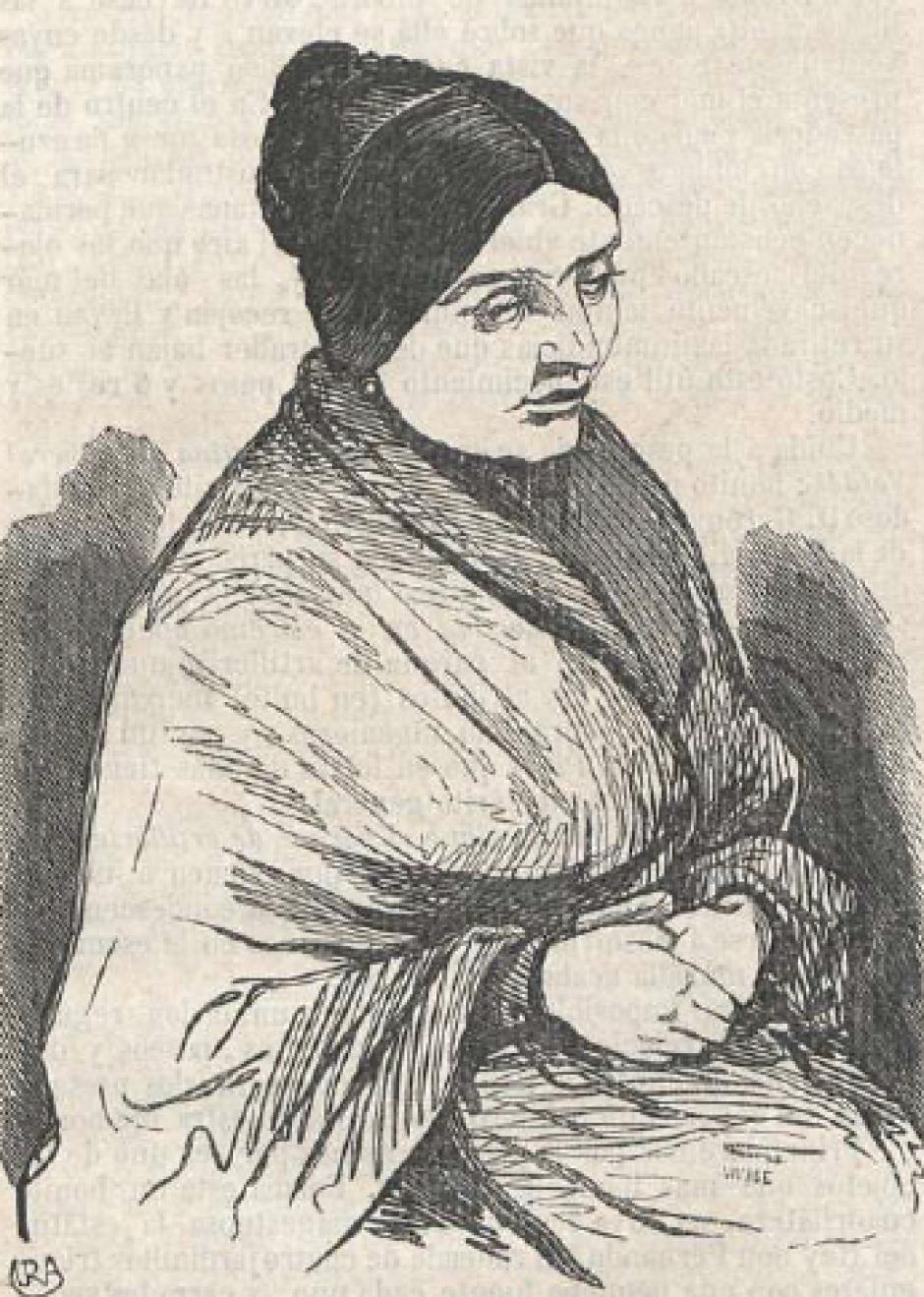 María Francisca Díaz Carralero. La Ilustración del 21 de diciembre de 1850