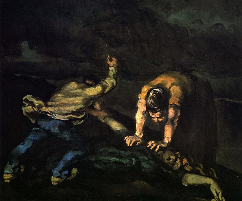 'Le Meurtre', uno de los primeros cuadros de Cezanne, sobre 1870