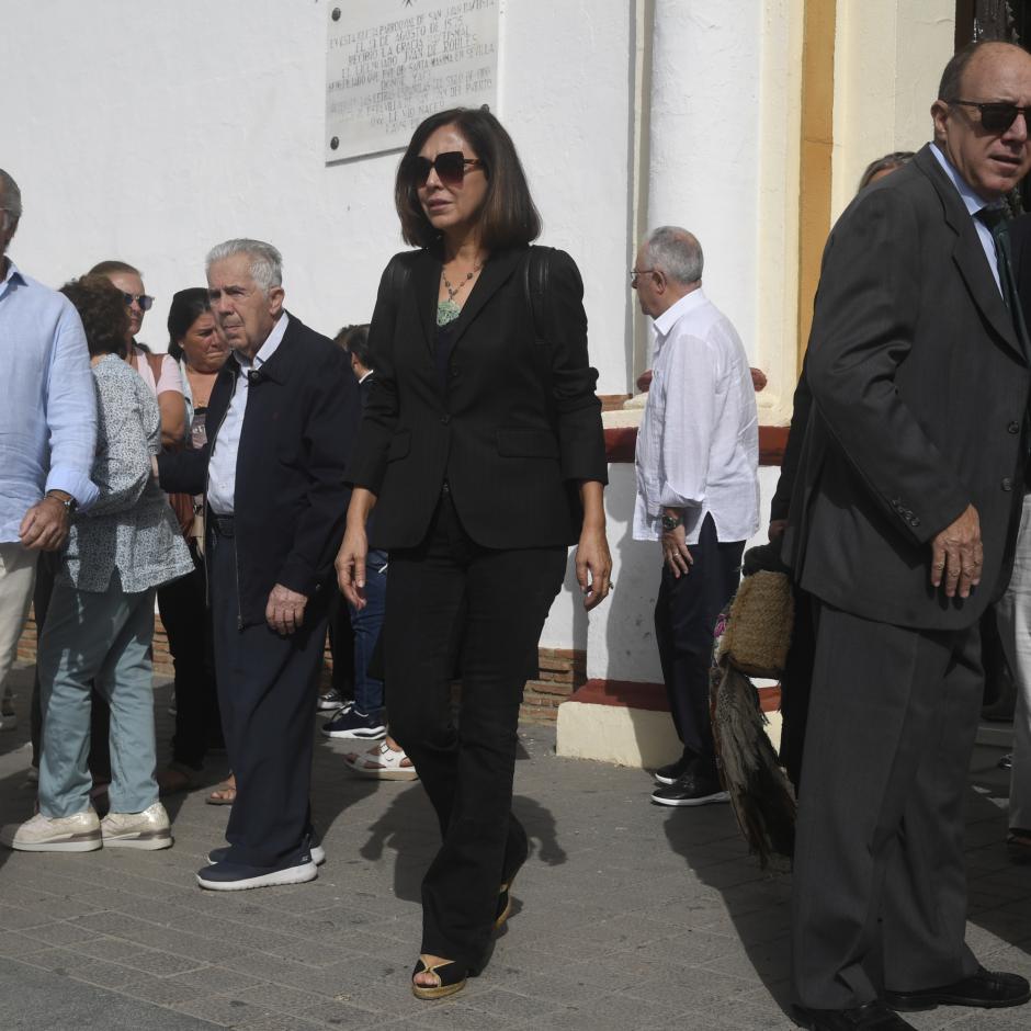 Isabel Gemio during burial of Jesus Quintero in Huelva on Wednesday, 05 October 2022.