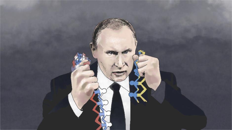 Ilustración: Putin guerra Ucrania Rusia
