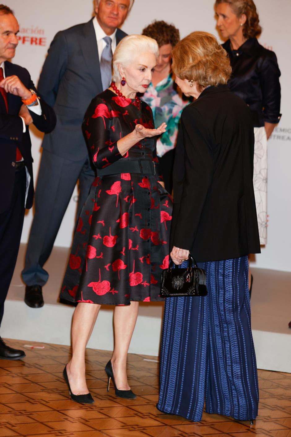 Spanish Queen Sofia during Mapfre awards in Madrid on Thursday, 6 October 2022.