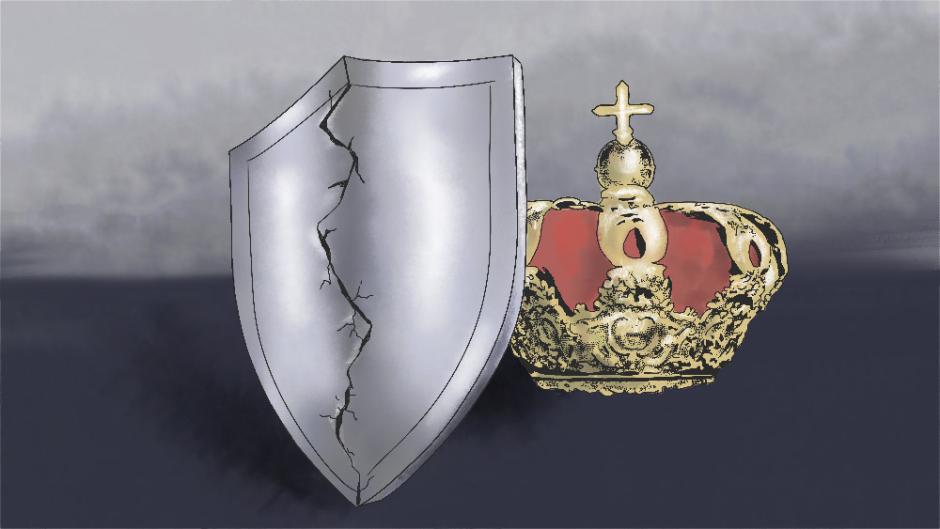 ilustración: corona; monarquia; proteccion