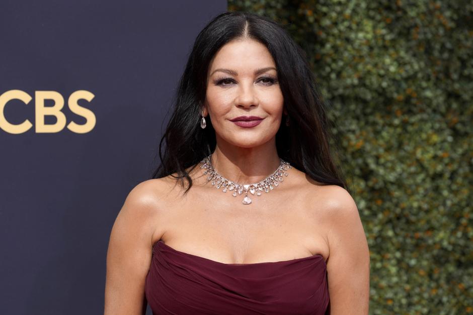 Actress Catherine Zeta Jones during the 73rd Emmy Awards on Sunday, Sept. 19, 2021 in Los Angeles.
