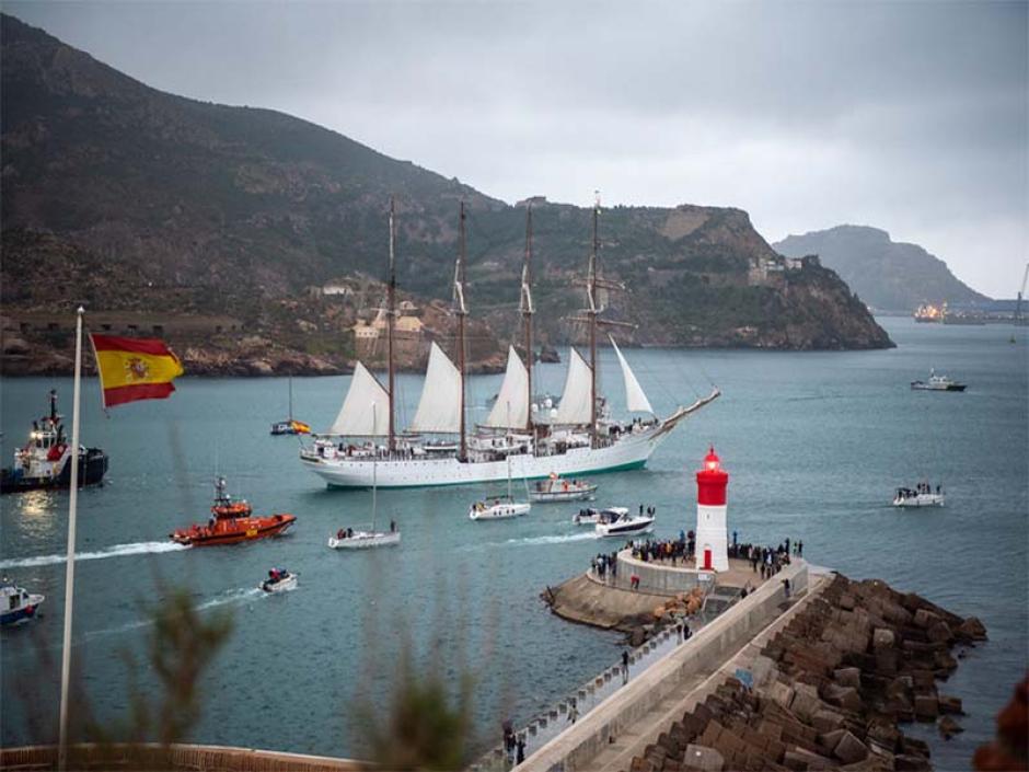 El buque-escuela Juan Sebastián Elcano es el mayor embajador del Ejército español en el exterior