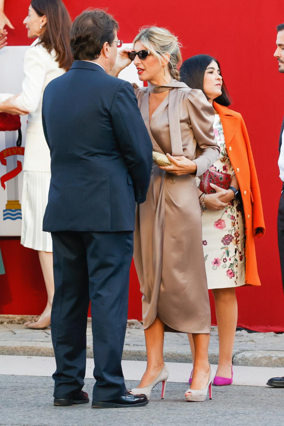 attending a military parade during the known as Dia de la Hispanidad, Spain's National Day, in Madrid, on Wednesday 12, October 2022.