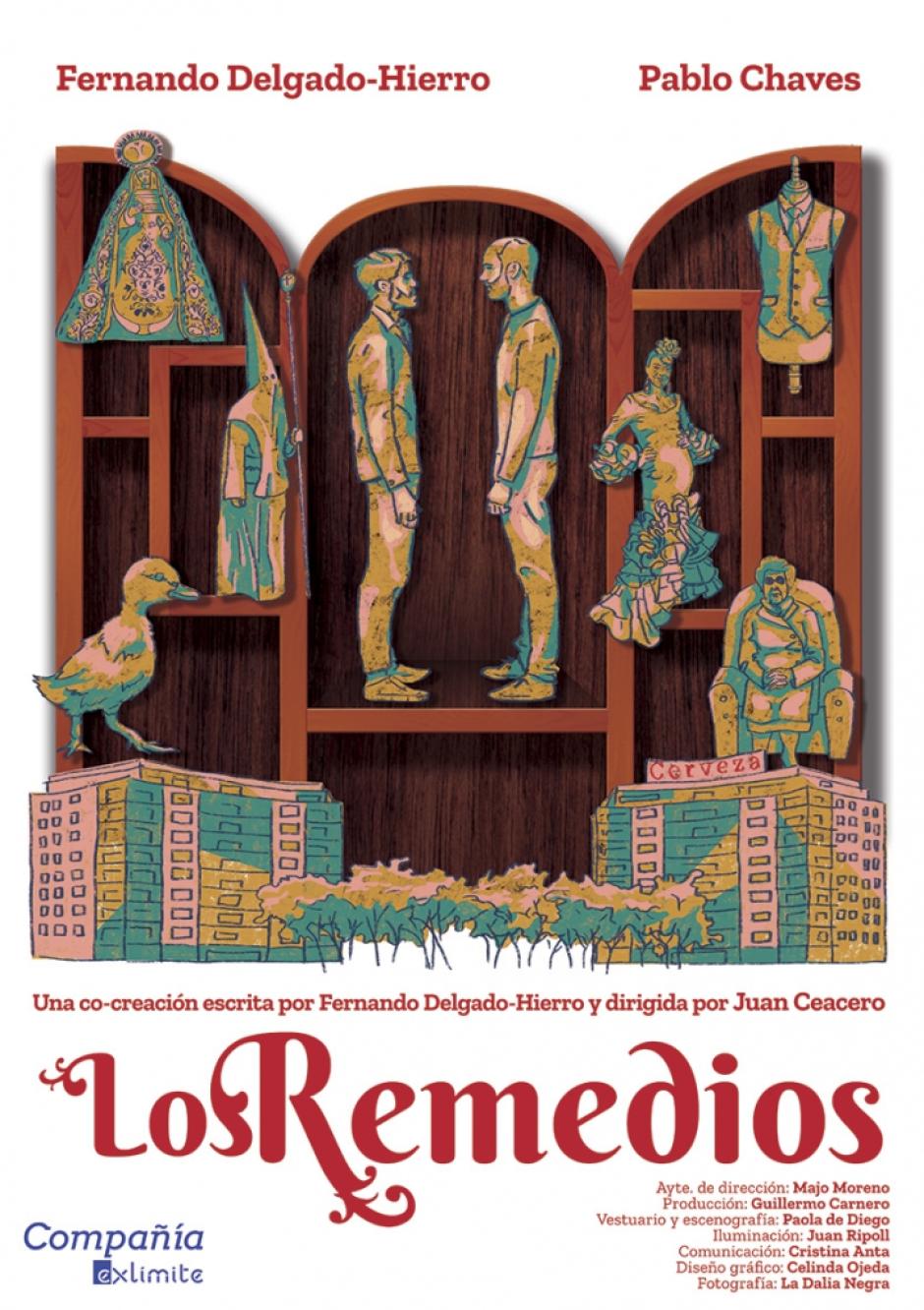 Cartel de la obra 'Los Remedios', dirigida por Juan Ceacero