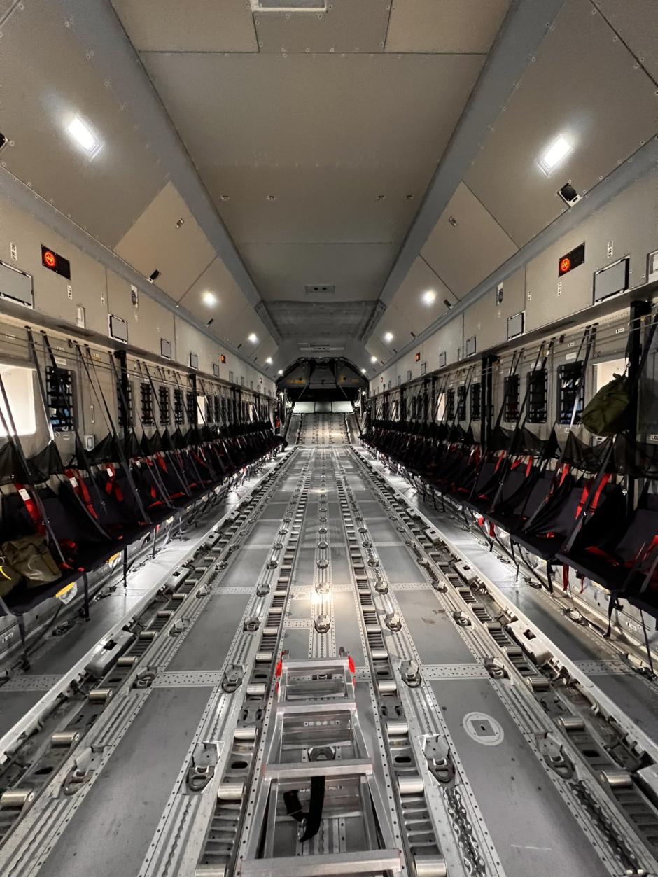 El amplio Interior del A-400M, una imagen pocas veces vista