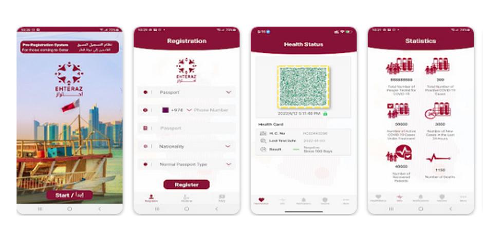 Aplicación Ehteraz para la gestión del covid en Catar