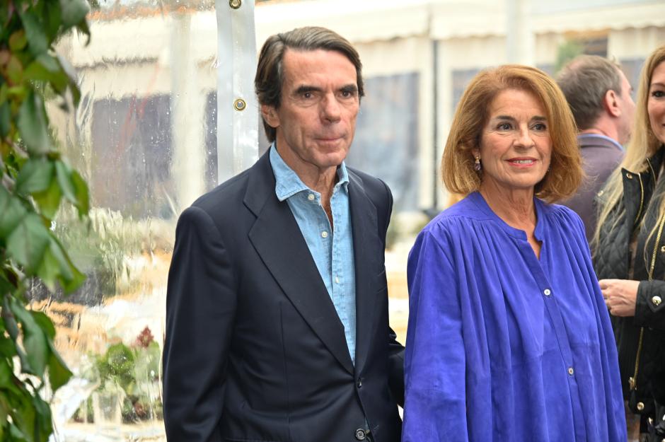 Jose Maria Aznar and Ana Botella during Un encuentro para la cultura en libertad Forum in Madrid on Friday, 21 October 2022.