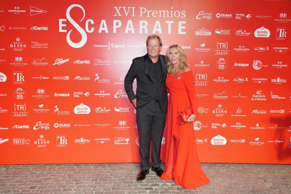 Norma Duval and Matthias Kühn during the Escaparate awards in Seville, on September 17, 2022.
