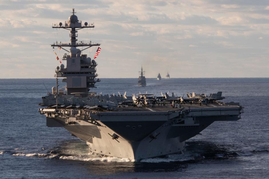 Imagen del portaaviones USS “Gerald Ford”, el más moderno actualmente en servicio en el mundo.