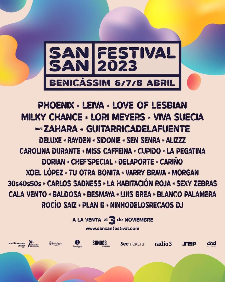 Cartel de festival SanSan 2023