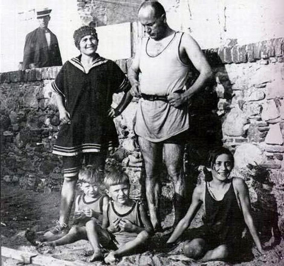 Rachele con Benito Mussolini, 1923