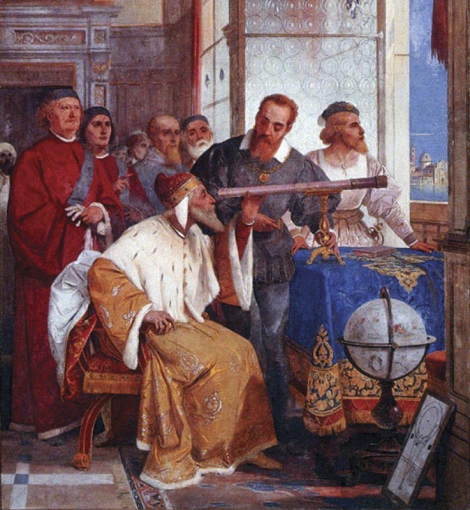 Fresco de Galileo Galilei, de Bertini