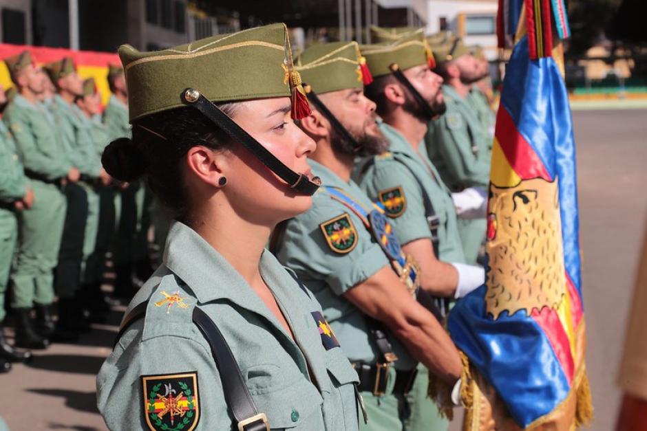 Un momento del reciente acto de homenaje a los caídos de la Brigada de la Legión ‘Rey Alfonso XIII’ en Almería