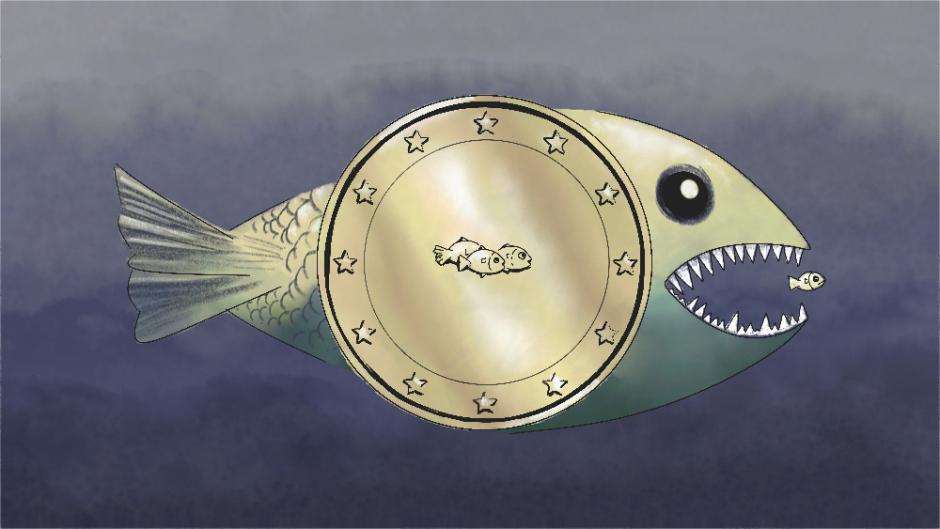 Ilustración: pez economia