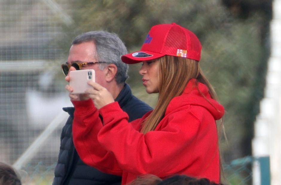 Shakira during a baseballgame in Barcelona 12 November 2022