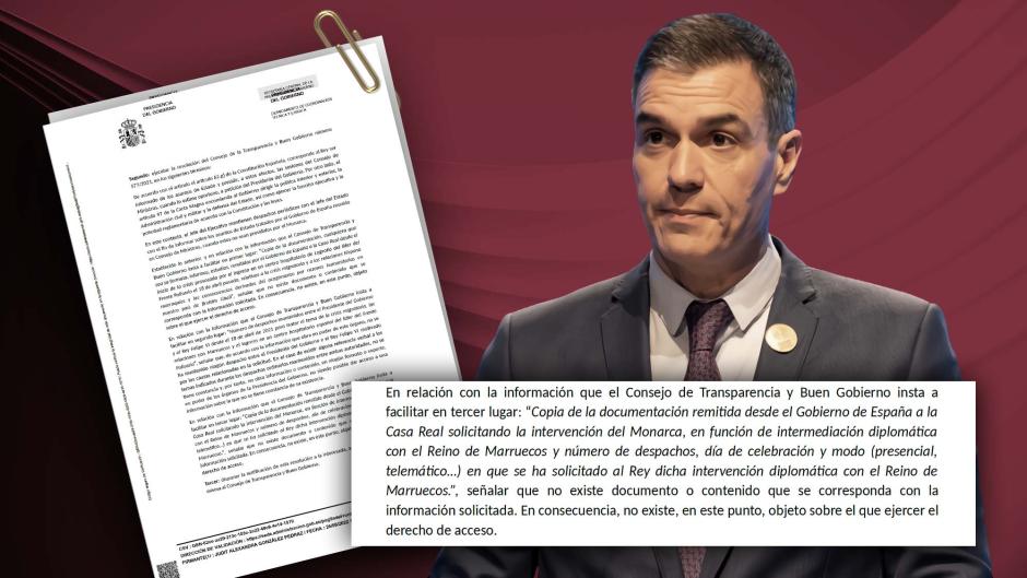 Documento exclusivo de El Debate en el que la propia Moncloa reconoce hasta en tres ocasiones que Sánchez no despachó nada con el Rey