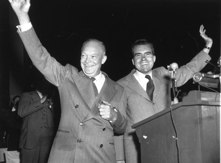 Richard M. Nixon y Dwight D. Eisenhower