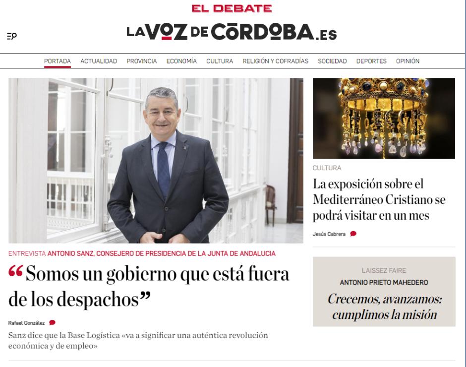 Portada La Voz de Córdoba