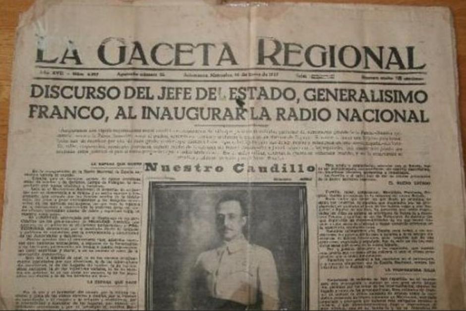Resguardo del periódico La Gaceta hablando de la inaugurción de Radio Nacional