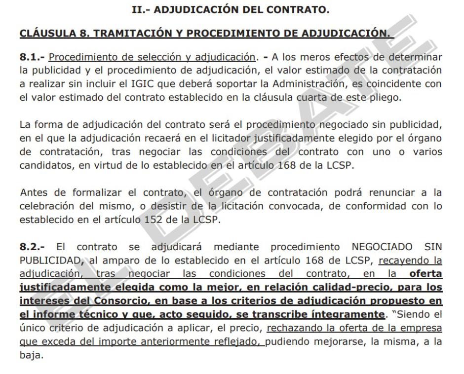 Firma del contrato de la fiesta de lujo para funcionarios en Canarias (II)