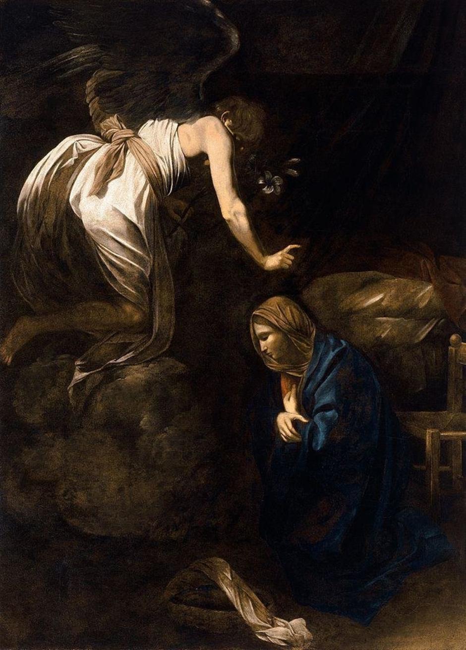 'La Anunciación' de Caravaggio
