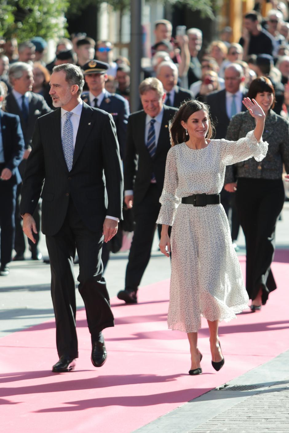 Spanish King Felipe VI and Queen Letizia attending the 34th Edition of the Rei Jaume I Awards in Valencia on Friday, 25 November 2022.