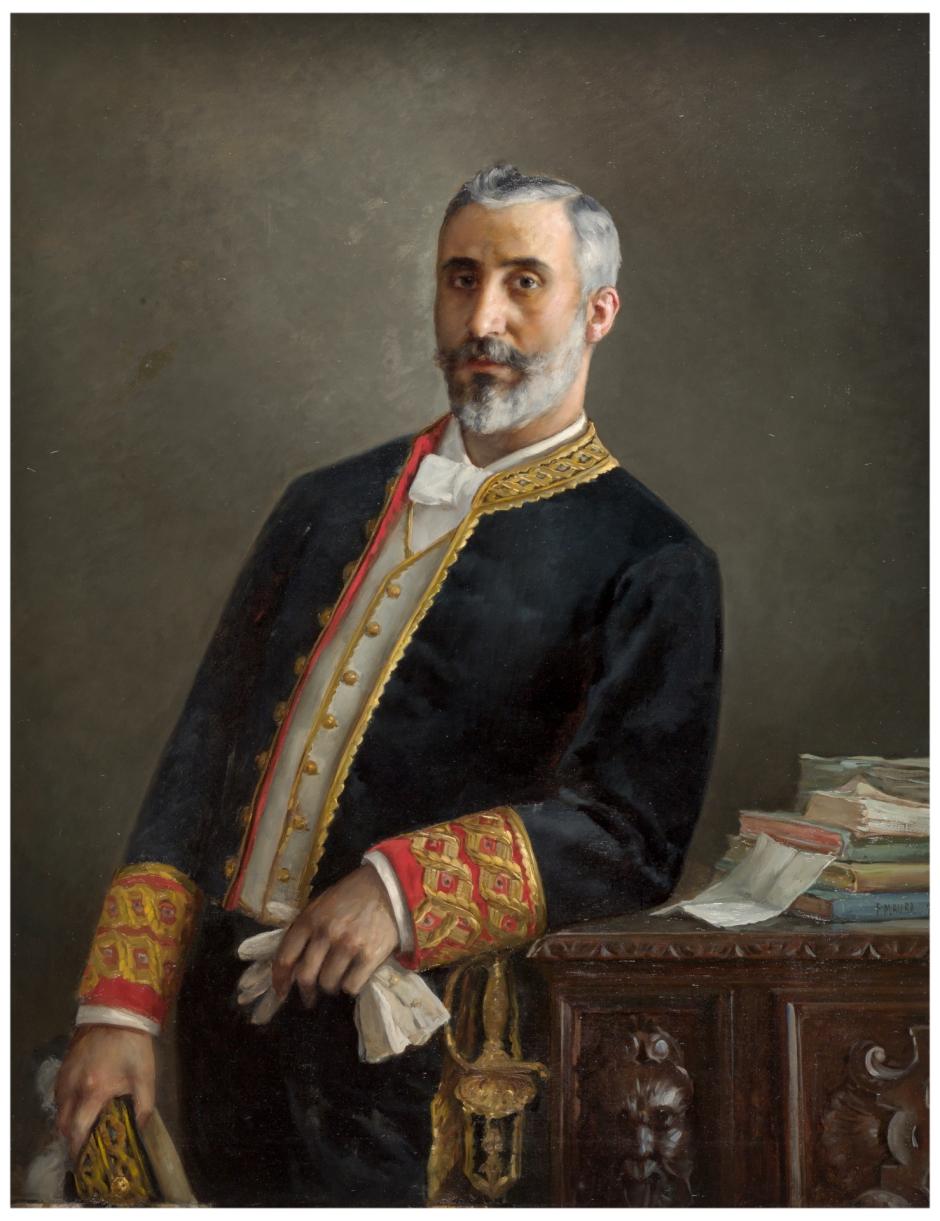 Cuadro 'Antonio Maura, ministro de Ultramar', pintado por su hermano, Francisco Maura