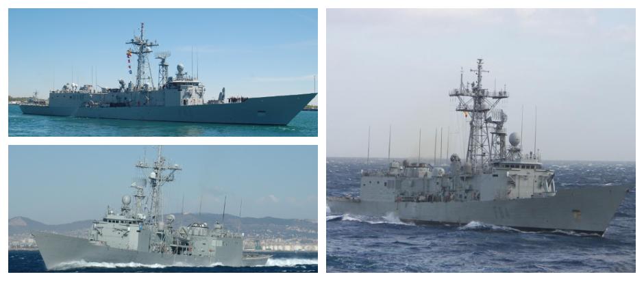 Las fragatas de la Armada enviadas a Ceuta y Melilla
